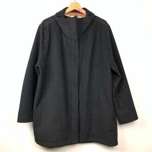 Pendleton Campbell Jacket Coat Black Size XL Extra Large Virgin Wool Blend